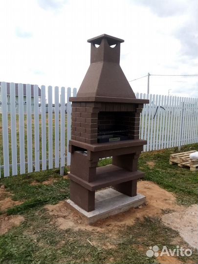 Печи барбекю из кирпича / Барбекю комплексы
