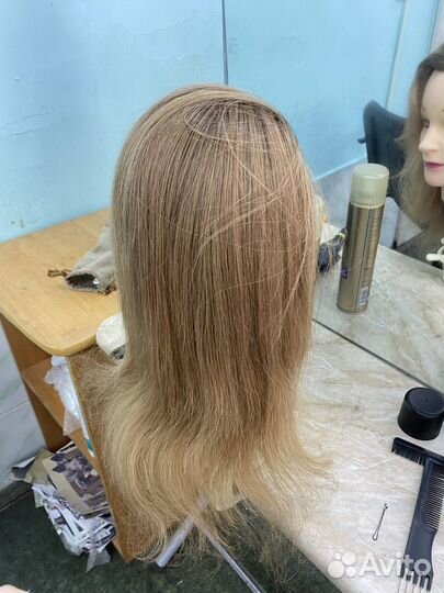 Голова манекен с натуральными волосами