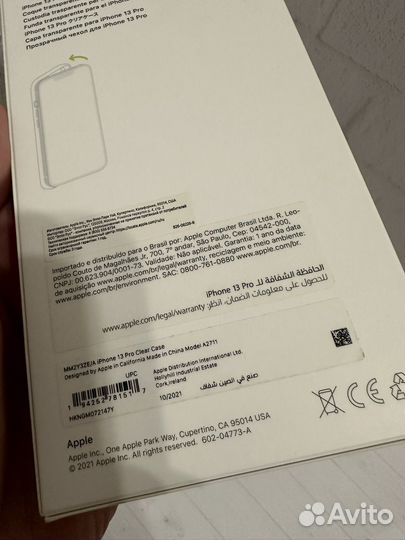 iPhone 13 Pro Clear Case with MagSafe (оригинал)