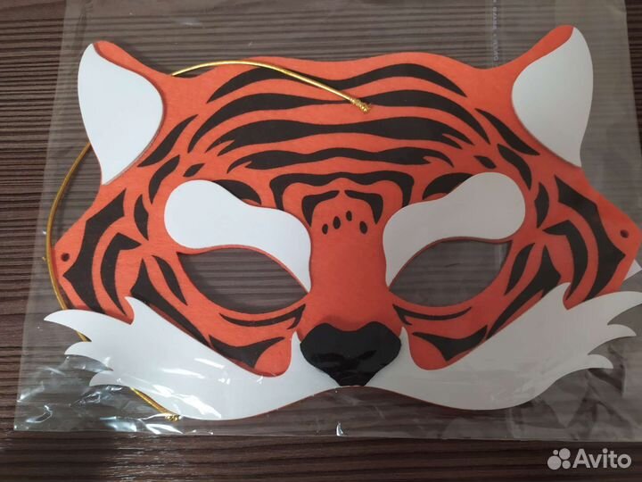 Новая маска тигра из фетра