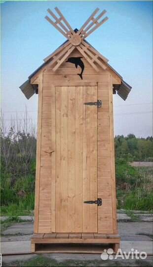 Дачный туалет деревянный Э878