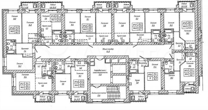 3-к. квартира, 62,7 м², 7/17 эт.