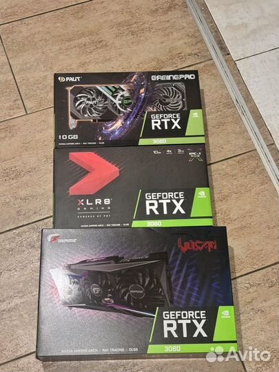 Игровая видеокарта rtx 3080 10 gb pny palit IGame