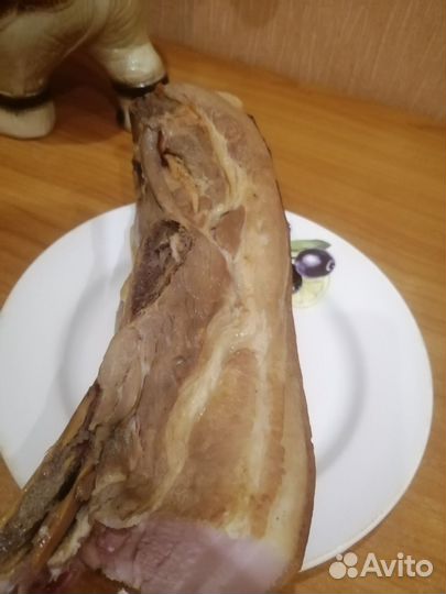 Сало домашнего копчения (грудинка)