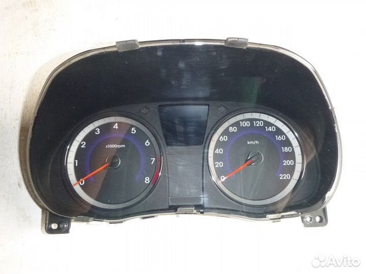 Панель приборов hyundai solaris solaris 2010