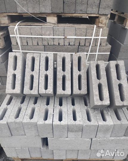 Пустотелый полублок пщс (шлакоблок) М50