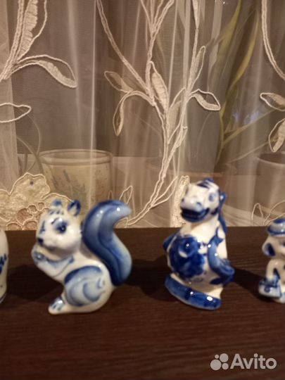 Гжель фарфор фигурки