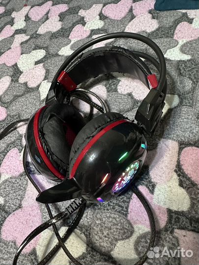 Игровые наушники с микрофоном bloody