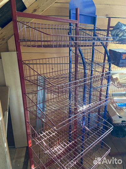 Полки сетки стеллаж (железные)