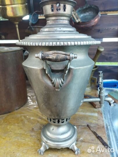 Самовар на дровах старинный