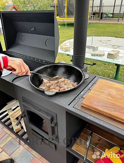 Мангал с навесом