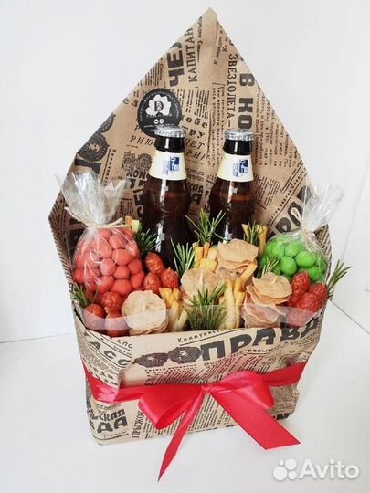 Мужской букет. Букет к пенному. Подарок мужчине