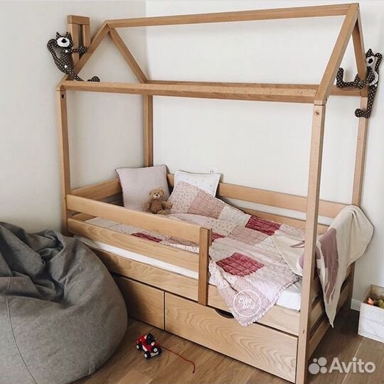 Кровать детская одноярусная Домик 1600*800