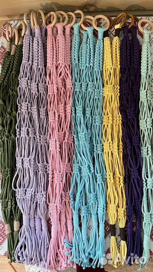 Подвес для кашпо макраме