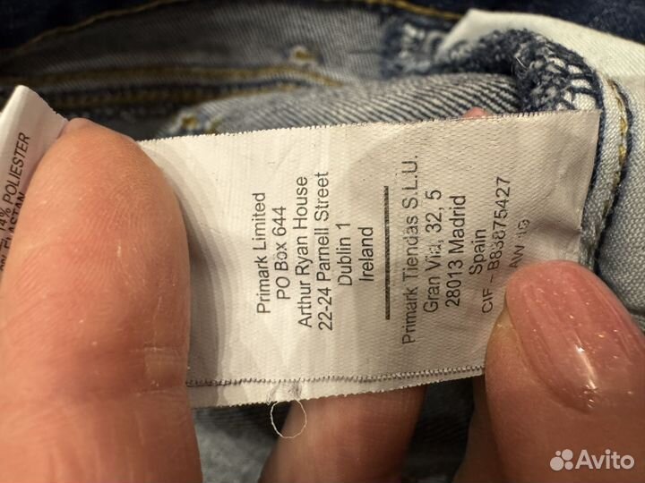 Джинсы primark