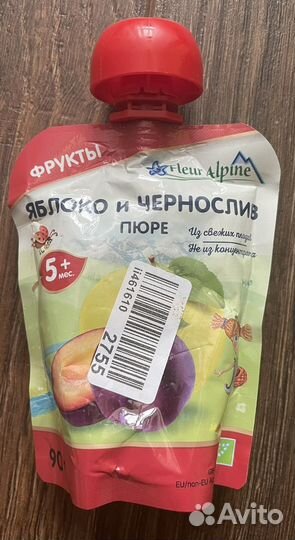 Пюре Фрутоняня цветная капуста, кабачок