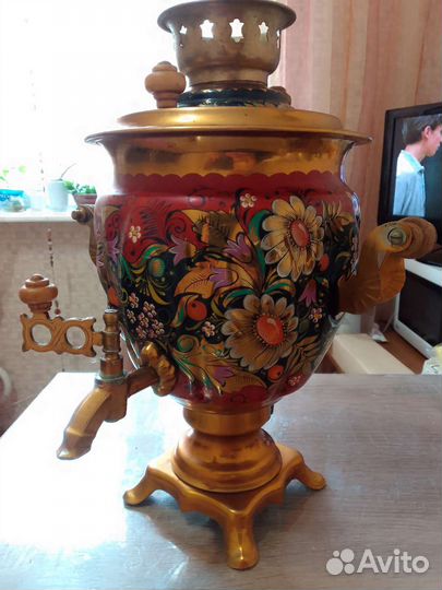 Самовар электрический расписной СССР