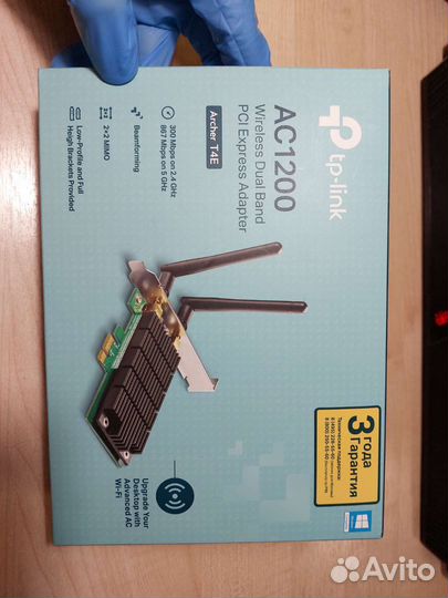 TP-Link AC1200 двухдиапазонный pci-e адаптер wi-fi