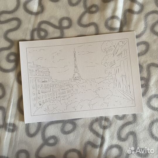 Раскраска под акварель + 2 кисти для воды