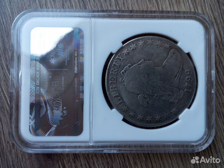 Доллар США Draped Bust Dollar 1799 год