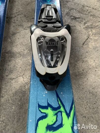 Горные лыжи 124 детские k2 с чехлом