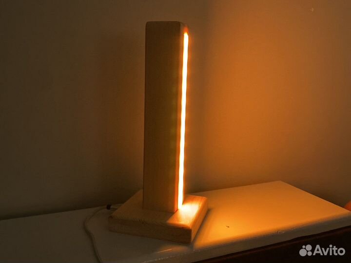 Ночник, светильник из дерева, ручная работа