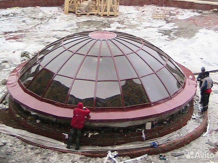 Панорамное остекление куполов