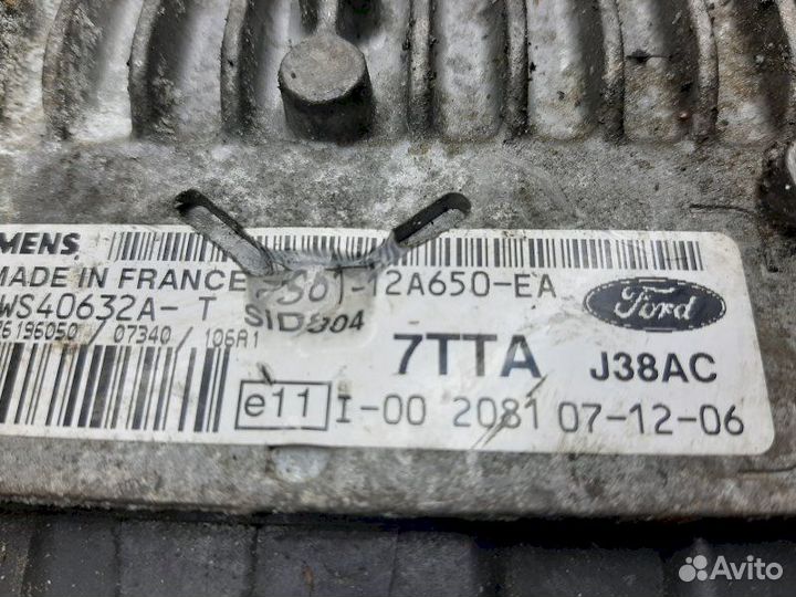 Блок управления двигателя 7S6112A650EA Ford Fiesta 5 (2002-2009)