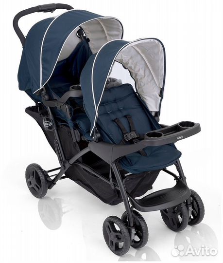 Коляска для двойни и погодок Graco