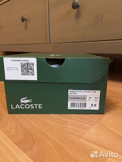 Кеды lacoste женские 36 (35.5)