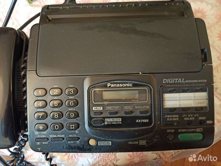 Телефон panasonic,с факсом,автоответчиком и д.функ