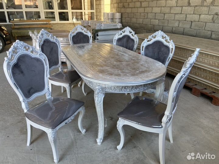 Роза стол со стульями комплект
