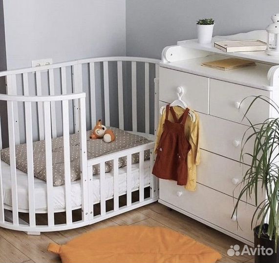 Кроватка трансформер Универсальный маятник Комод