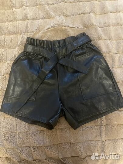 Шорты женские кожаные