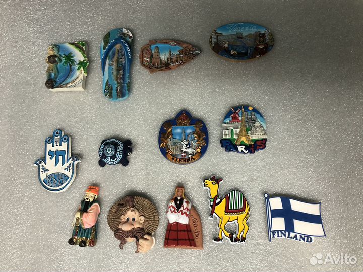 Магниты на холодильник керамические Европа