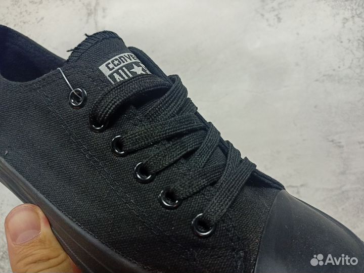 Кеды Converse all black low