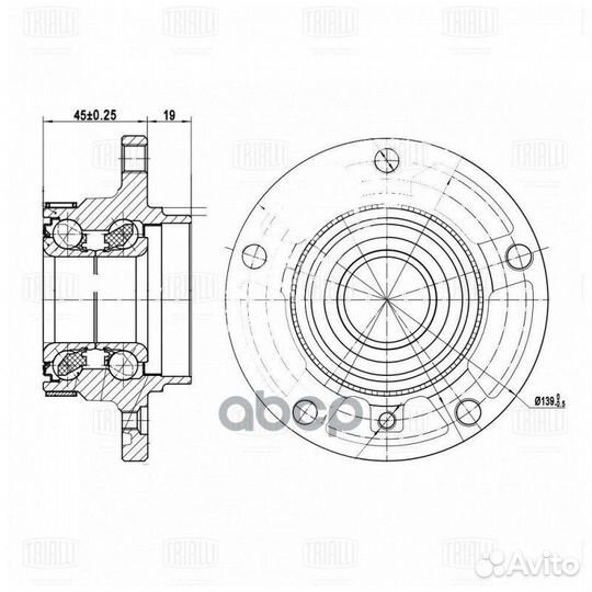 Ступица для а/м BMW 3 (Е36) (90) /3 (Е46) (98)