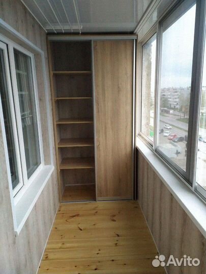 Внутренняя отделка балкона лоджий