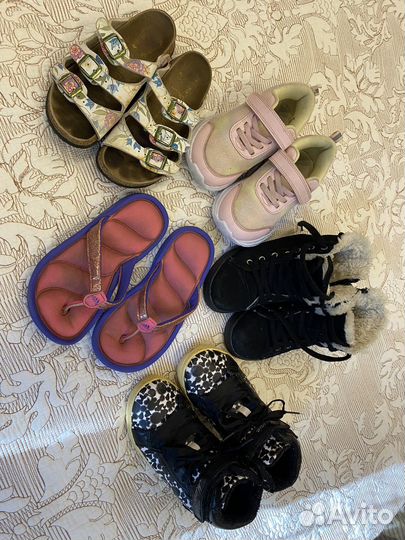 Вещи пакетом 128-134 +обувь