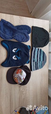 Фирменные краги и шапки детские