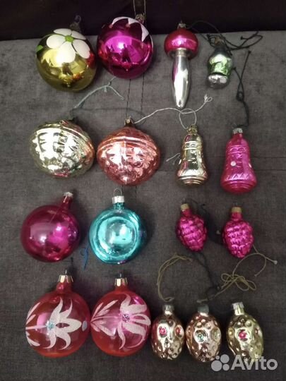 Ёлочные игрушки времён СССР