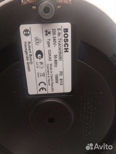 Кофеварка капельного типа bosch