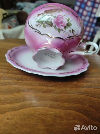 Чашка с блюдцем Дулёво