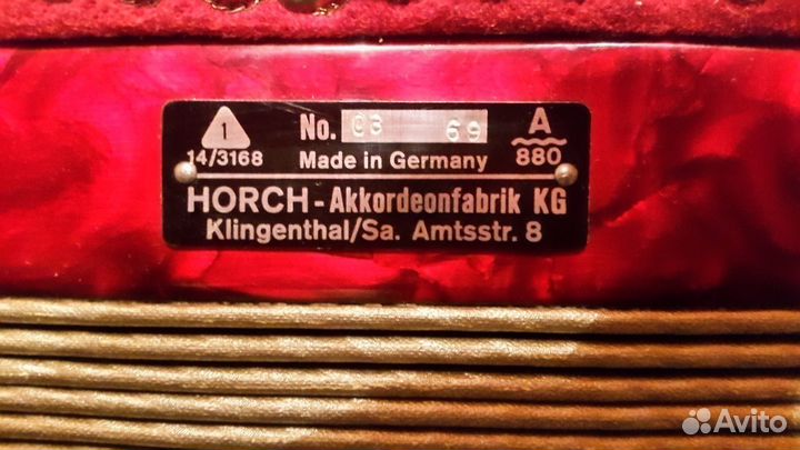 Аккордеон Horch Superior 1977 года
