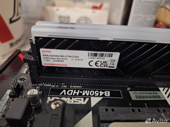 Комплект ryzen5 5600 +B 450+ оператива 16 гб