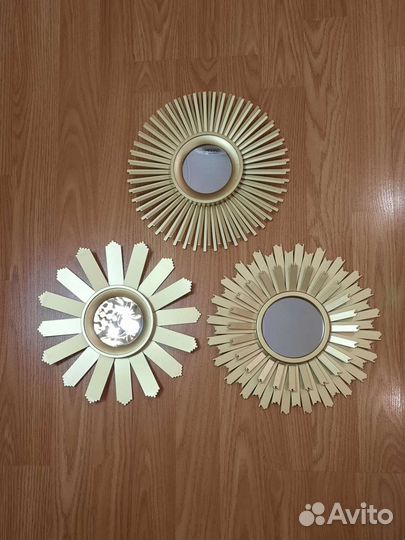 Интерьерные зеркала декор цветы на стену