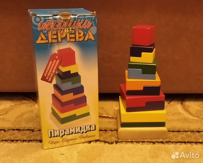 Развивающие деревянные игрушки для малышей