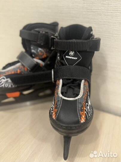 Коньки детские раздвижные 26-30