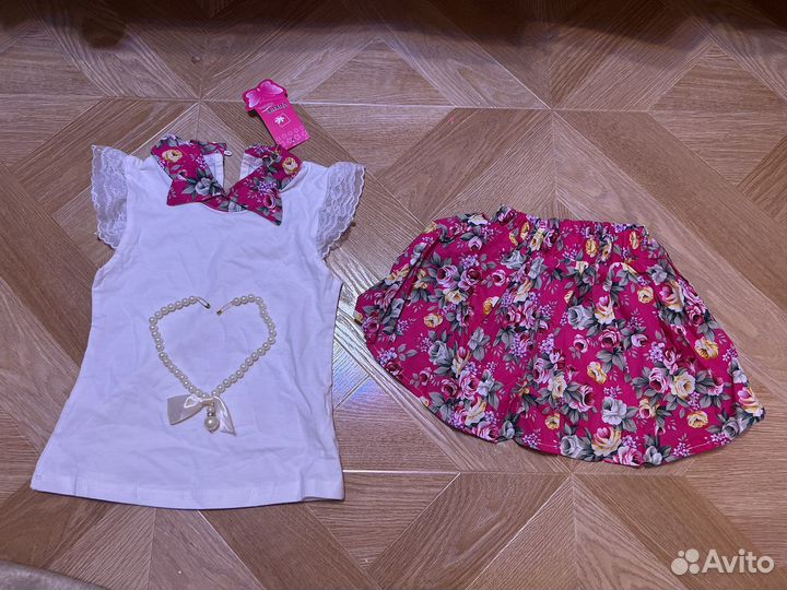 Летний комплект для девочки 98