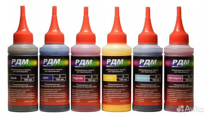 Сублимационные чернила рдм S комплект 6 цветов